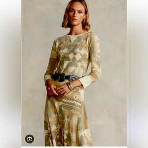 Ralph Lauren Cream Long Sleeve Gown